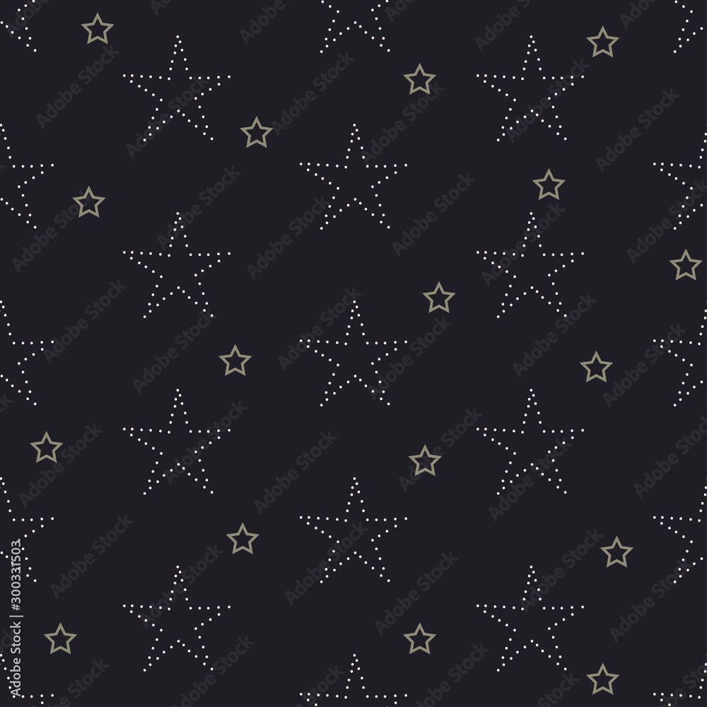 Fototapeta premium Seamless Pattern with Stars