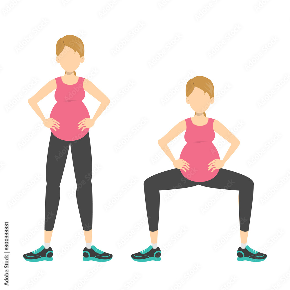 Exercise for pregnant woman. Sport during pregnancy Exercise for pregnant woman. Sport during pregnancy