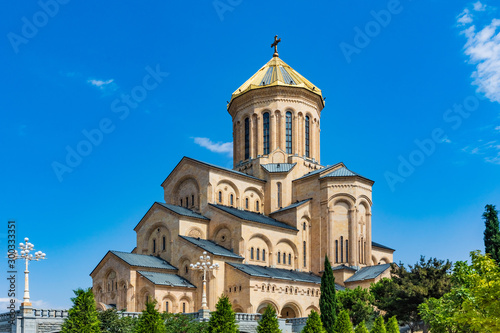 Holy Trinity Cathedral church landmark of Tbilissi Georgia capital city eastern Europe