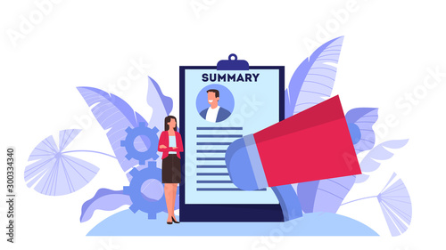 Job candidate concept. Idea of an employment.