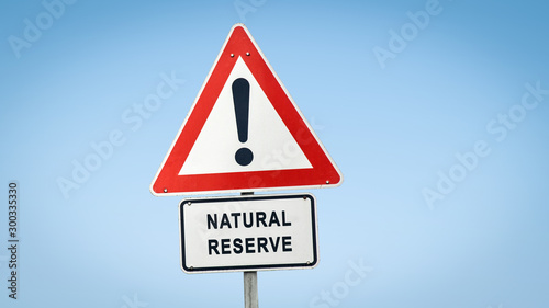 Street Sign to NATURAL RESERVE