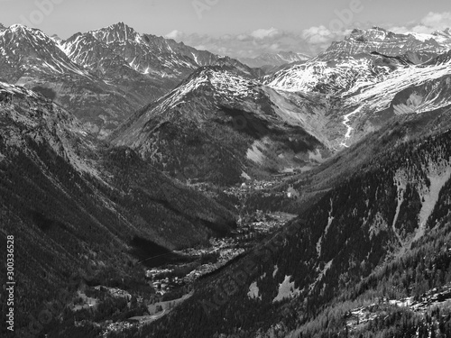 Mountains in the French Alps