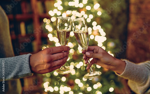 Canvas Print Family New year