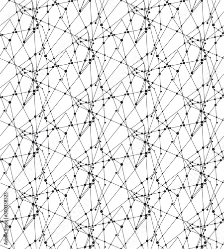 Technological pattern, black lines ,triangle background. - Vector
