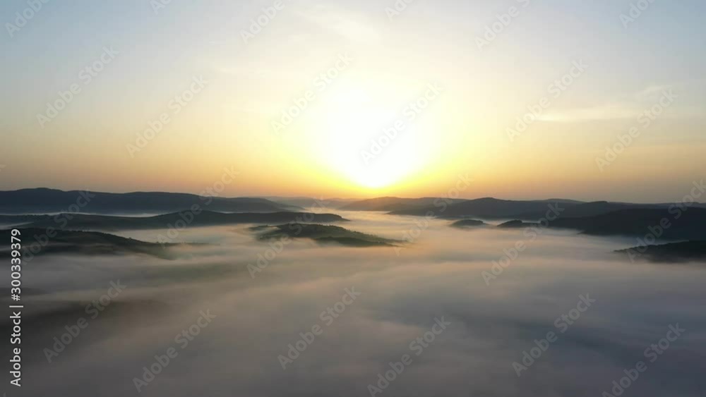 Flight above the fog towards the sun. Flight above the fog towards the sun.
