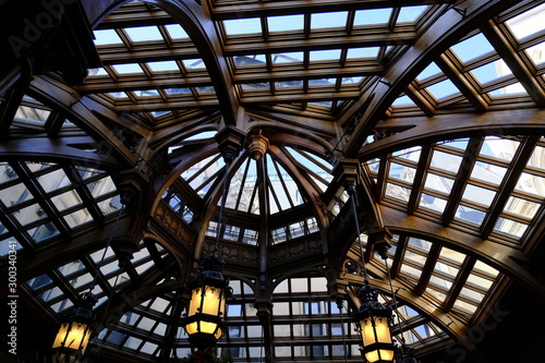 ceiling of modern building