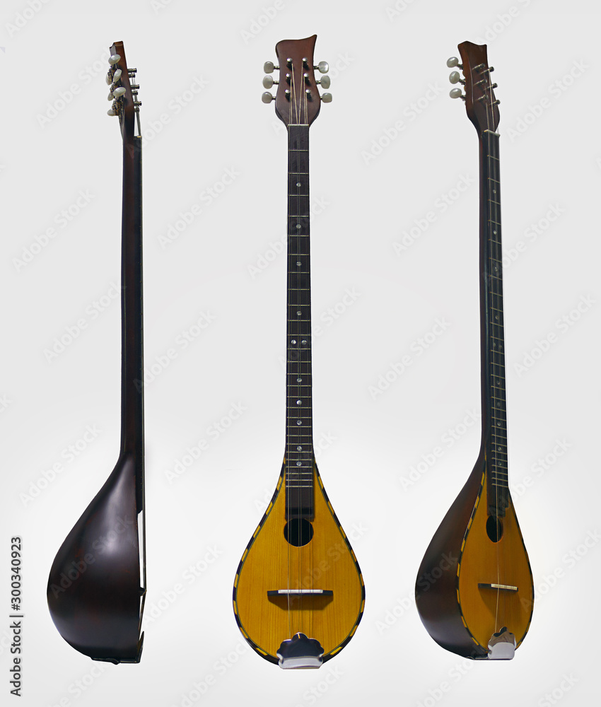 Tzouras. Traditional Greek musical instrument, isolated Stock Photo | Adobe  Stock