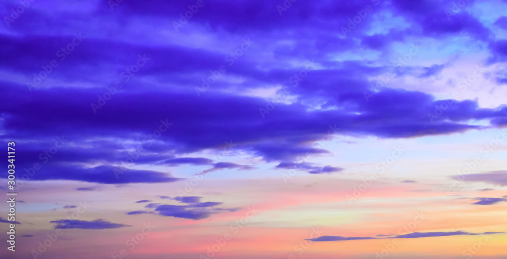 Fototapeta premium Colorful sunset and beautiful Sky 