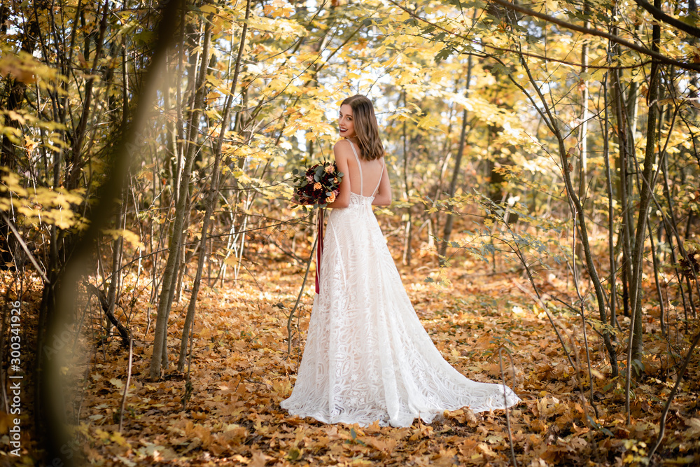 autumn wedding - the bride