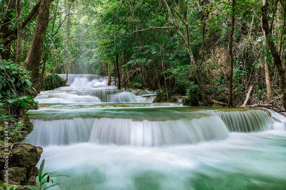 Huai Mae Khamin Waterfall level 1, Khuean Srinagarindra National Park, Kanchanaburi, Thailand