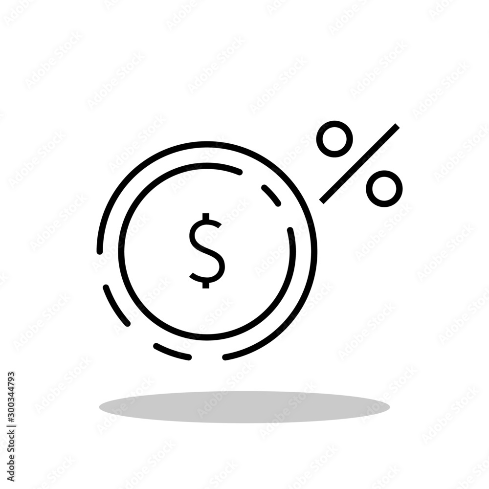 Commission icon in flat style. Loan commission / Tax Fee symbol for your web site design, logo, app, UI Vector EPS 10. Commission icon in flat style. Loan commission / Tax Fee symbol for your web site design, logo, app, UI Vector EPS 10.
