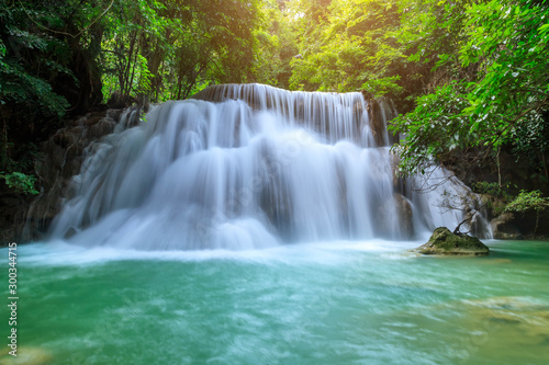 Huai Mae Khamin Waterfall level 3  Khuean Srinagarindra National Park  Kanchanaburi  Thailand