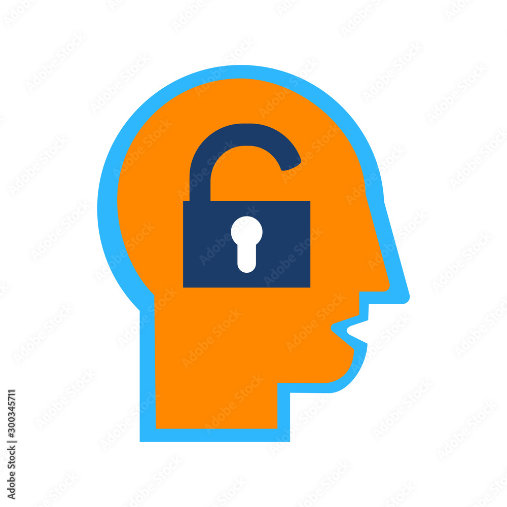 Extrovert mindset, human temperament flat vector icon Extrovert mindset, human temperament flat vector icon