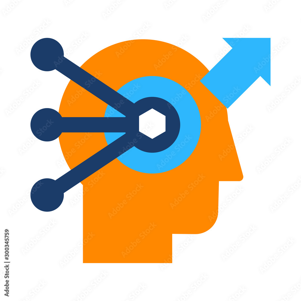 Problem solving and analysis flat vector icon Problem solving and analysis flat vector icon