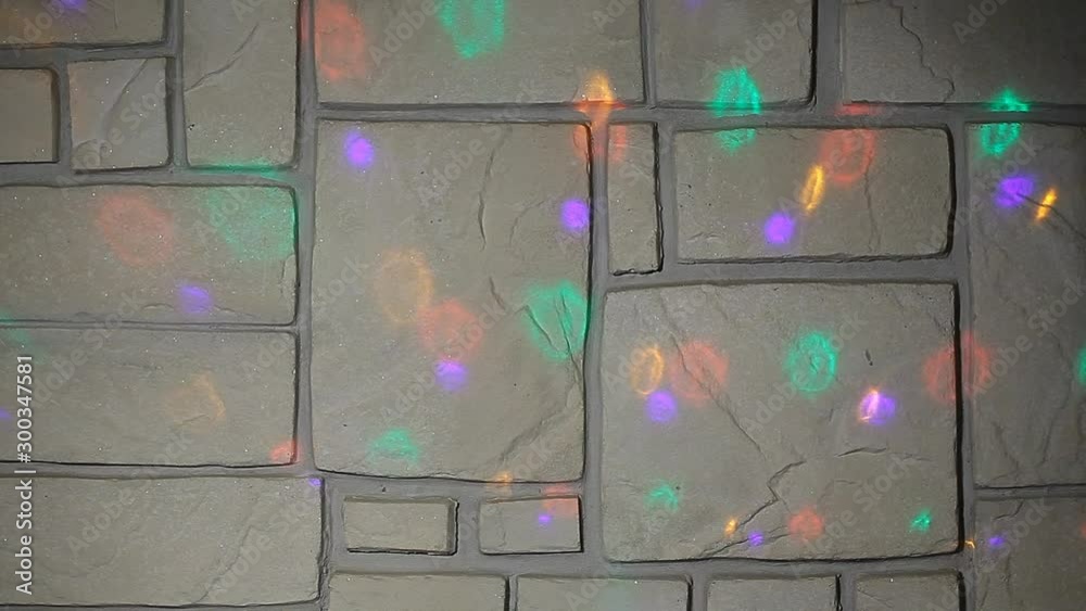 sharp wall disco ball light hd footage 
