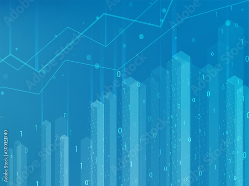 Abstract infographics visualization