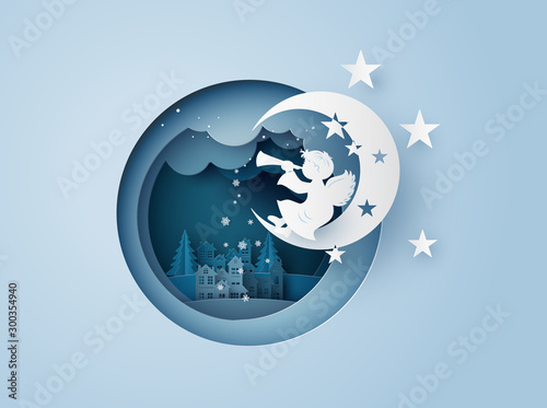 angel In the sky is trumpeted over village