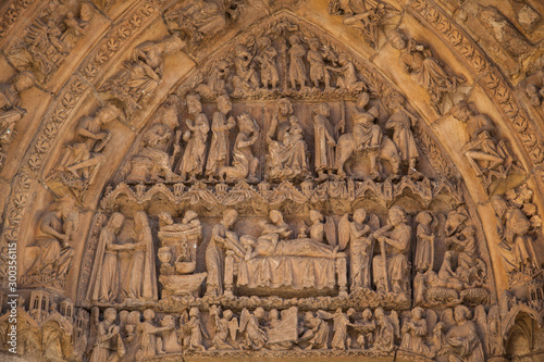 detalle pórtico catedral de León