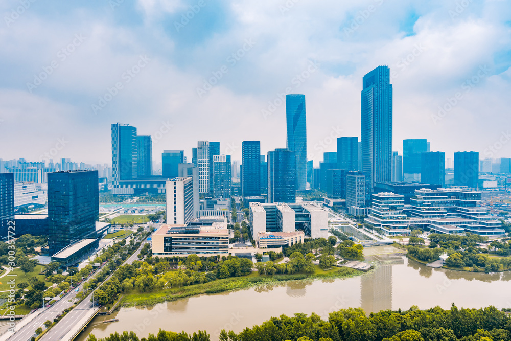 City scenery of Ningbo New Development Zone, Zhejiang, China City scenery of Ningbo New Development Zone, Zhejiang, China