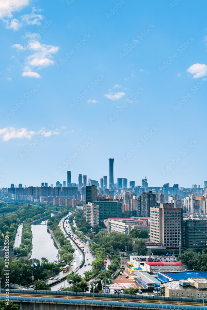 Fototapeta premium Daytime scenery of CBD skyline in Beijing, China