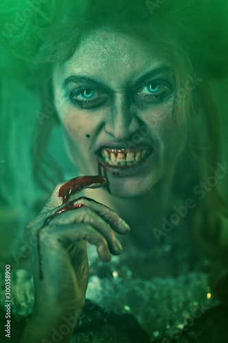 bloodthirsty female vampire