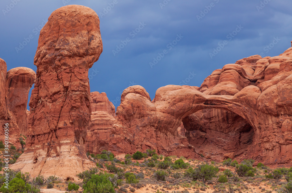 Scenic Arches National Park Utah Landscape Scenic Arches National Park Utah Landscape