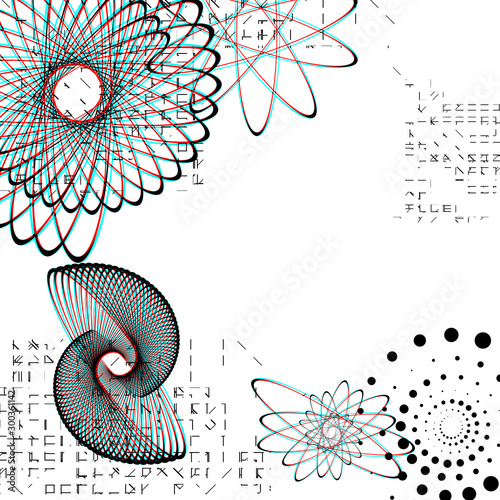science wallpaper graphic design illustration for background