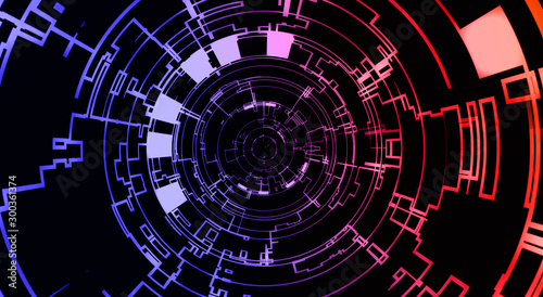 Abstract graphic element effect for background