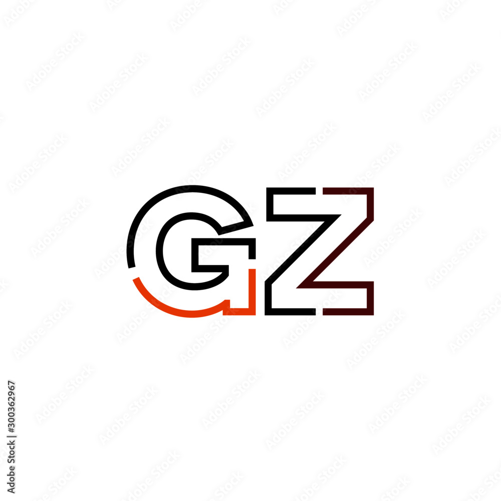 Letter GZ logo icon design template elements Letter GZ logo icon design template elements