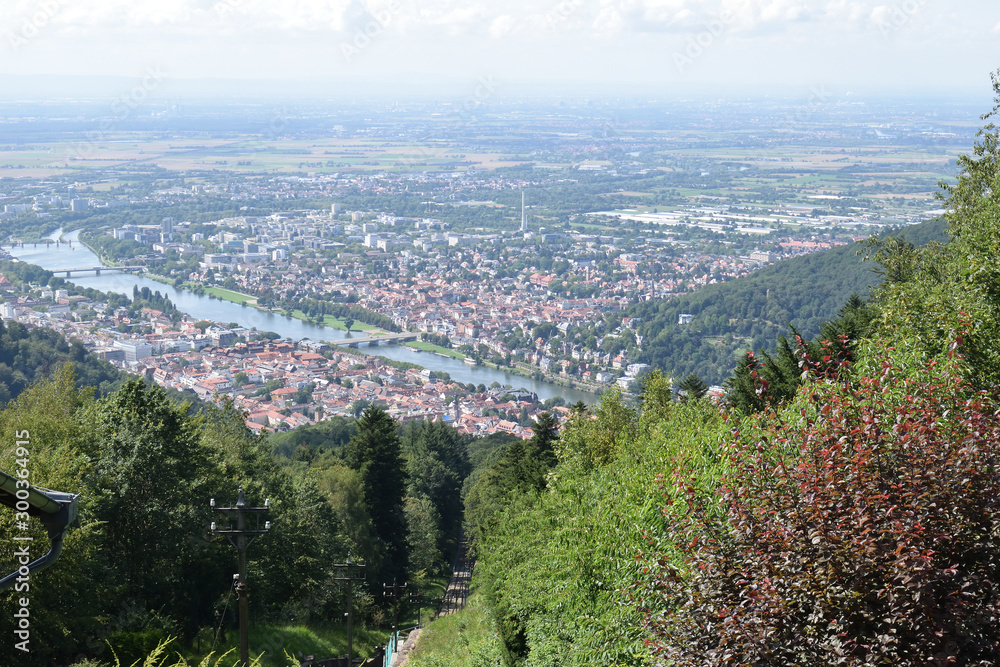 Hazy View over Heidelberg City Germany 6701-042