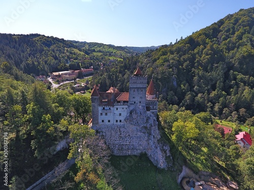 Wallpaper Mural Dracula castle. Drone footage. Torontodigital.ca