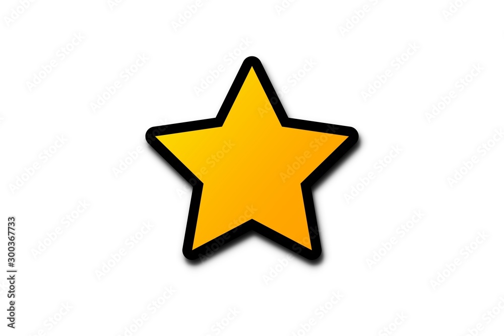 golden star isolated on white background golden star isolated on white background
