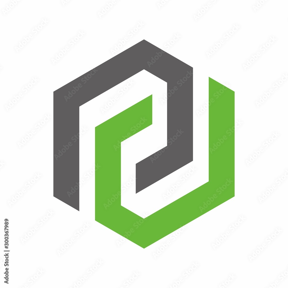 Geometric icon, two shape linked logo design template vector illustration Geometric icon, two shape linked logo design template vector illustration