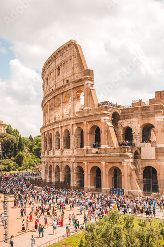 colosseum in rome italy photo