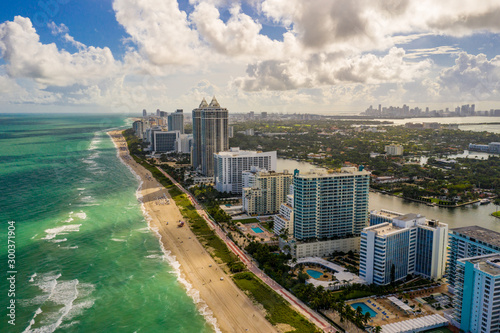 Nice day in Miami Beach aerial drone photo © Felix Mizioznikov