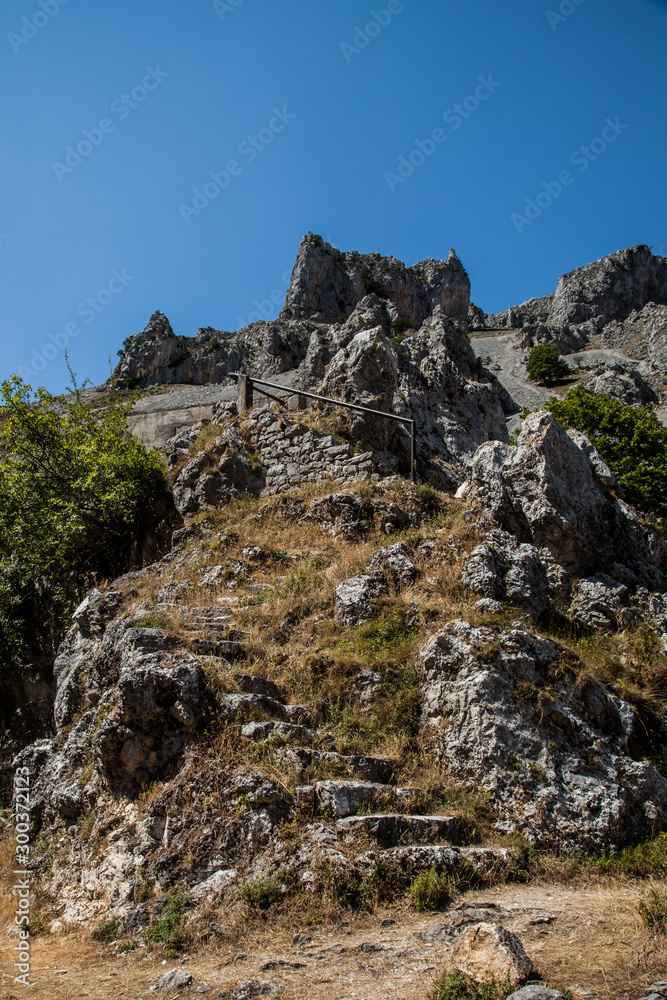 paisaje en Ruta del Cares entre Asturias y León paisaje en Ruta del Cares entre Asturias y León