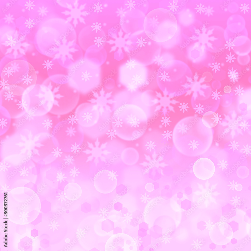 Christmas abstract background with bokeh, snowflakes, balls, Christmas and new year decor Christmas abstract background with bokeh, snowflakes, balls, Christmas and new year decor