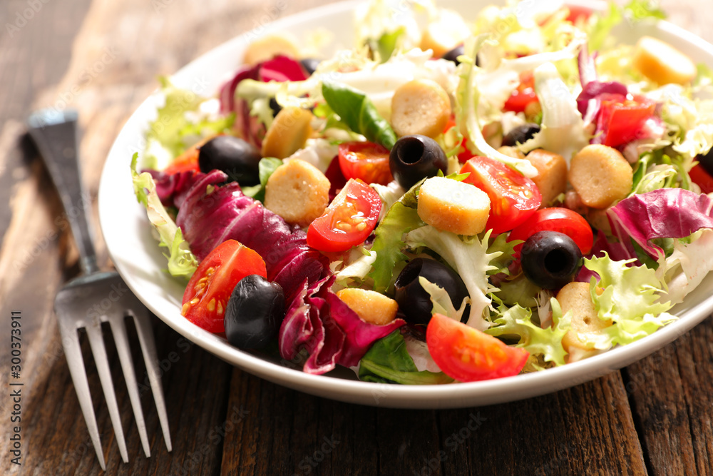 mixed vegetable salad with olive mixed vegetable salad with olive