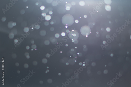 abstract blur lights grey bokeh background