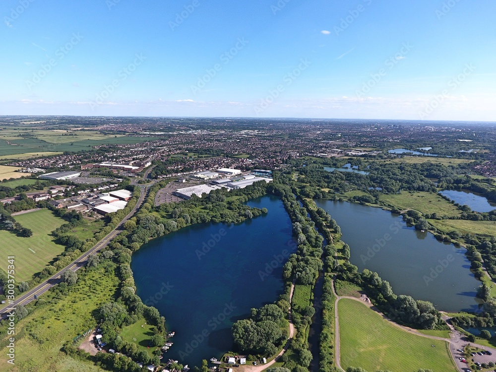 Random UK parks. Drone footage.