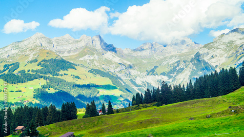 The beautiful view of swiss alps landscape in switzerland © Tutun