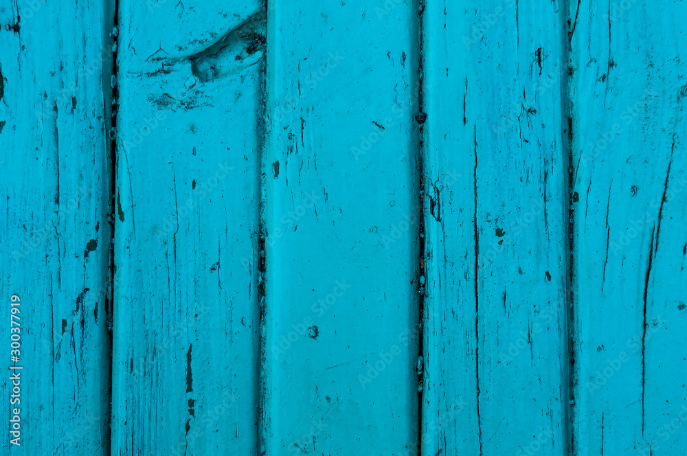 Old Blue wooden boards. Vertical view. Close up Old Blue wooden boards. Vertical view. Close up