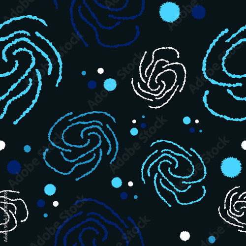 Seamless abstract color harmonized pattern endless repeat background