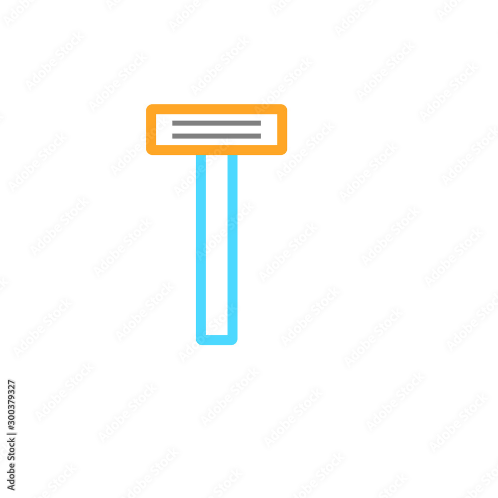razor blade simple icon vector razor blade simple icon vector