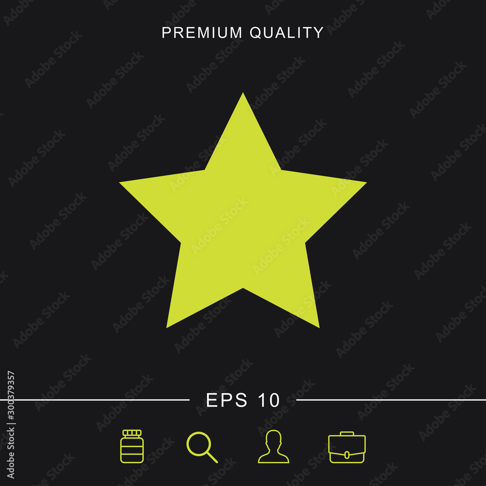 Obraz premium Star icon for web and mobile