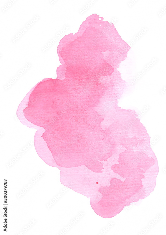Watercolor hand painted blob texture splotch