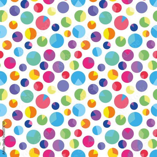 Colored circles pattern vector illustration
