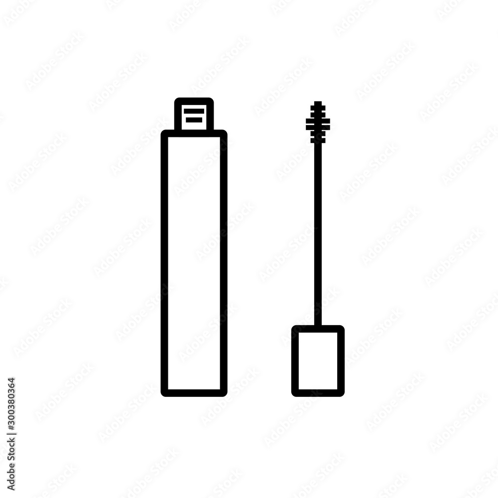 Simple icon vector, mascara for eyelashes