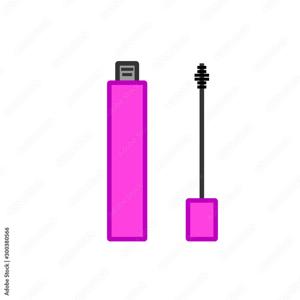 Simple icon vector, mascara for eyelashes