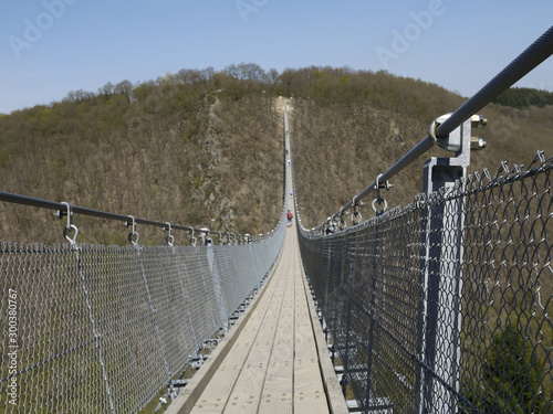 Fototapeta Naklejka Na Ścianę i Meble -  Geierlay Hängeseilbrücke
